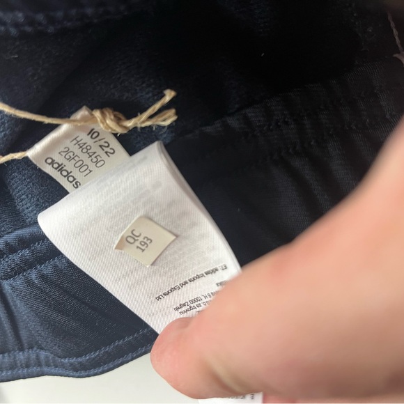 NEW Adidas Women's Dark Blue Joggers with White Stripes - Picture 10 of 15